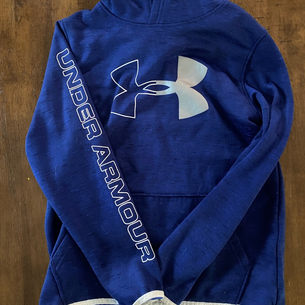 Under Armour Navy Sweatshirt with Silver Logo